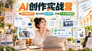 AI创作实战营，用AI赋能创作，助力你在AI时代，实现一人公司创作-KJ分享