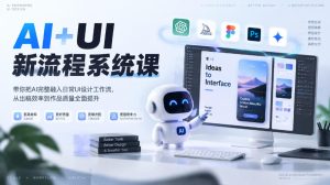【无水印】AI+UI新流程系统课，带你把AI完整融入日常UI设计工作流，从出稿效率到作品质量全面提升(2026第4期)-KJ分享