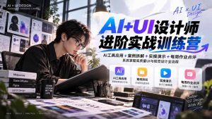 【无水印】AI+UI设计师进阶训练营-第4期：AI工具应用+案例拆解+实操演示+作业点评，掌握高质量UI与视觉设计全流程-KJ分享