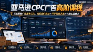 亚马逊CPC广告高阶课程，深度解析广告报表优化、高价竞价算法与科学投放决策的完整实战体系-KJ分享